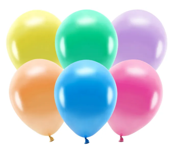 Eco Luftballons 30 cm metallisch